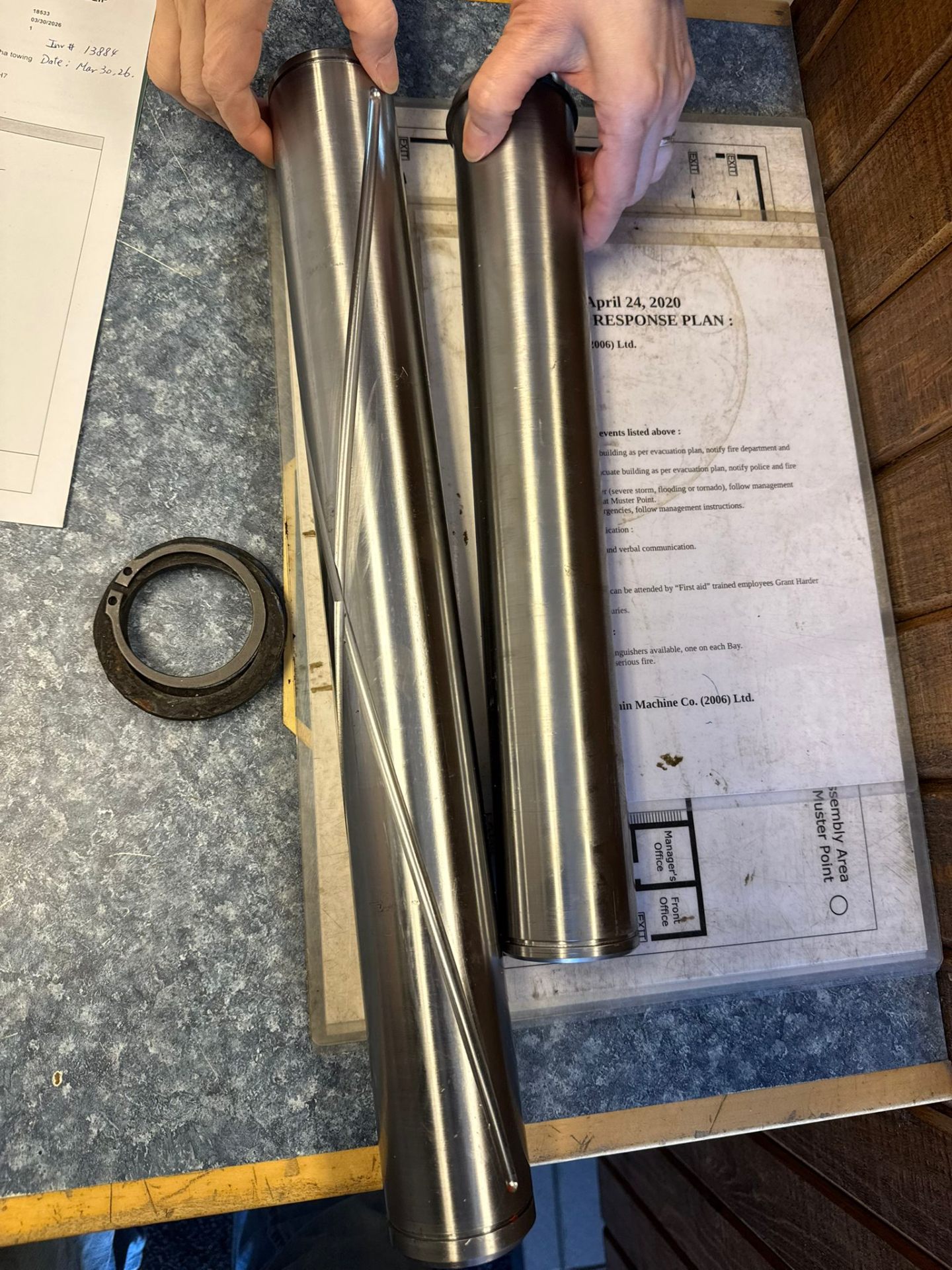Hard-chromed cylinder rods ready for shipment